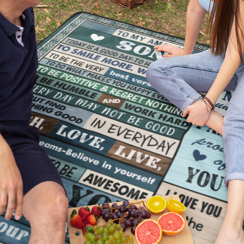 (ALMOST SOLD OUT🔥) To My Amazing Son Blanket | Love Mom 🎁