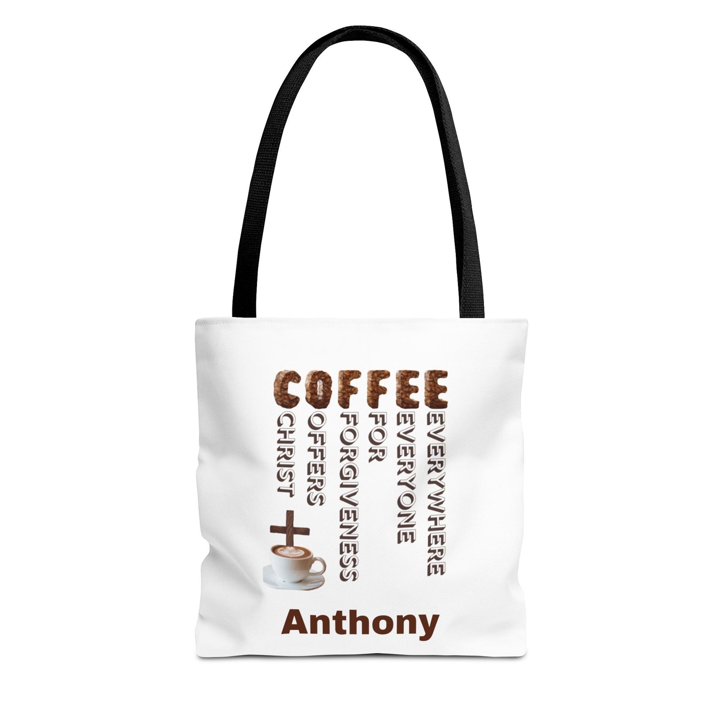 Coffee & Christ Tote Bag – Faith-Based Coffee Lover Gift