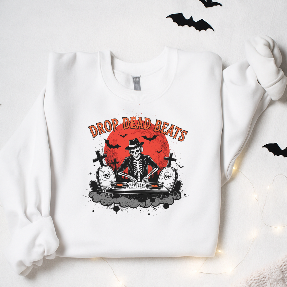 Drop Dead Beats DJ Skeleton Shirt
