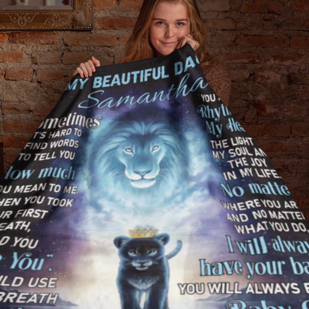 (ALMOST SOLD OUT🔥) Personalized Daughter Blanket from Dad 🎁