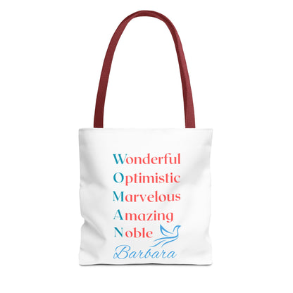 Wonderful Optimistic Marvelous Amazing Noble — WOMAN Inspirational Tote Bag