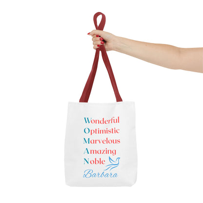 Wonderful Optimistic Marvelous Amazing Noble — WOMAN Inspirational Tote Bag