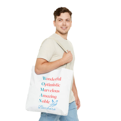 Wonderful Optimistic Marvelous Amazing Noble — WOMAN Inspirational Tote Bag