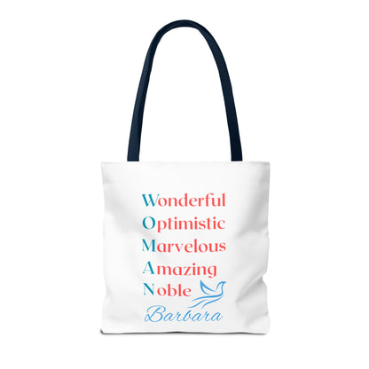 Wonderful Optimistic Marvelous Amazing Noble — WOMAN Inspirational Tote Bag