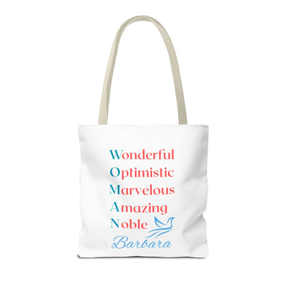 Wonderful Optimistic Marvelous Amazing Noble — WOMAN Inspirational Tote Bag
