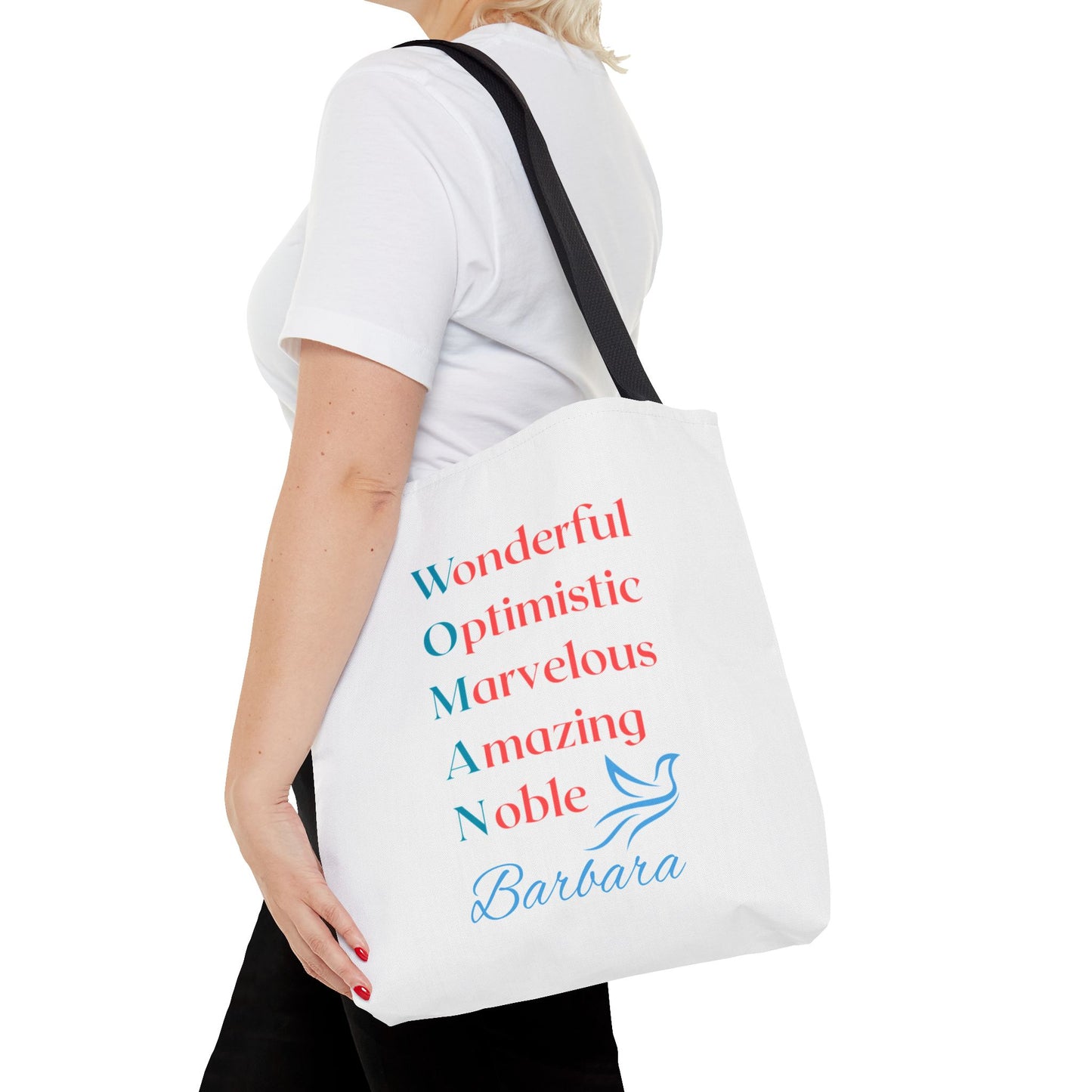 Wonderful Optimistic Marvelous Amazing Noble — WOMAN Inspirational Tote Bag
