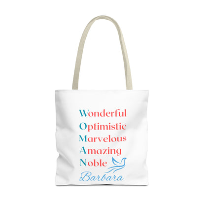 Wonderful Optimistic Marvelous Amazing Noble — WOMAN Inspirational Tote Bag