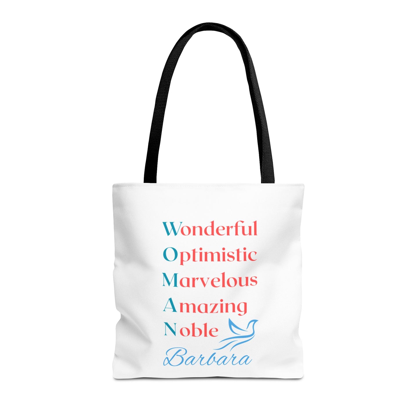 Wonderful Optimistic Marvelous Amazing Noble — WOMAN Inspirational Tote Bag