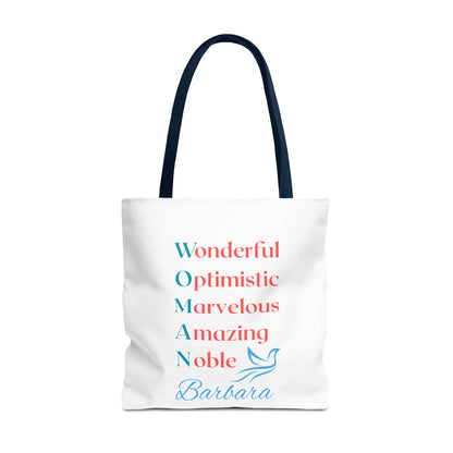 Wonderful Optimistic Marvelous Amazing Noble — WOMAN Inspirational Tote Bag