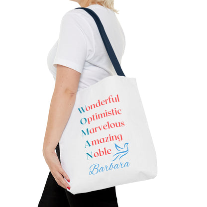 Wonderful Optimistic Marvelous Amazing Noble — WOMAN Inspirational Tote Bag