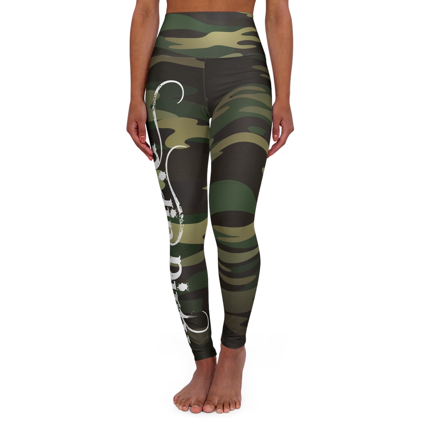 Ridin' Dirty High Waisted Yoga Leggings Cameo