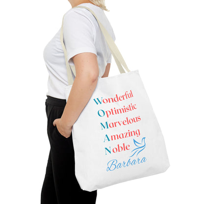 Wonderful Optimistic Marvelous Amazing Noble — WOMAN Inspirational Tote Bag
