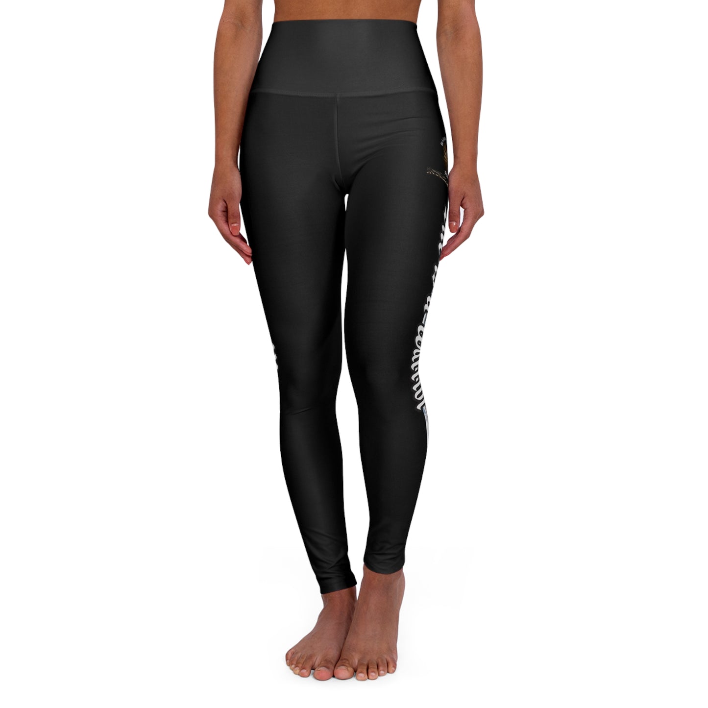 She is Clothed in Strength and Dignity Leggings