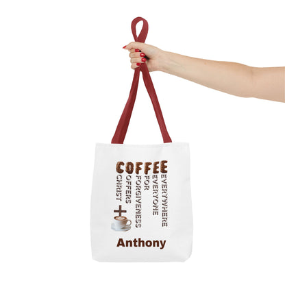 Coffee & Christ Tote Bag – Faith-Based Coffee Lover Gift