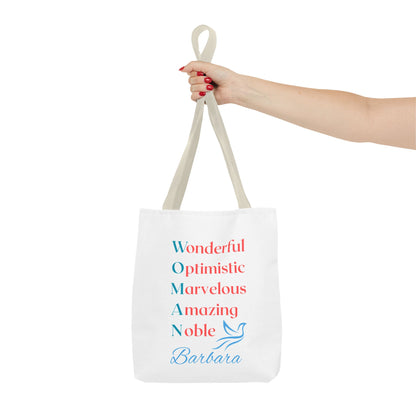 Wonderful Optimistic Marvelous Amazing Noble — WOMAN Inspirational Tote Bag