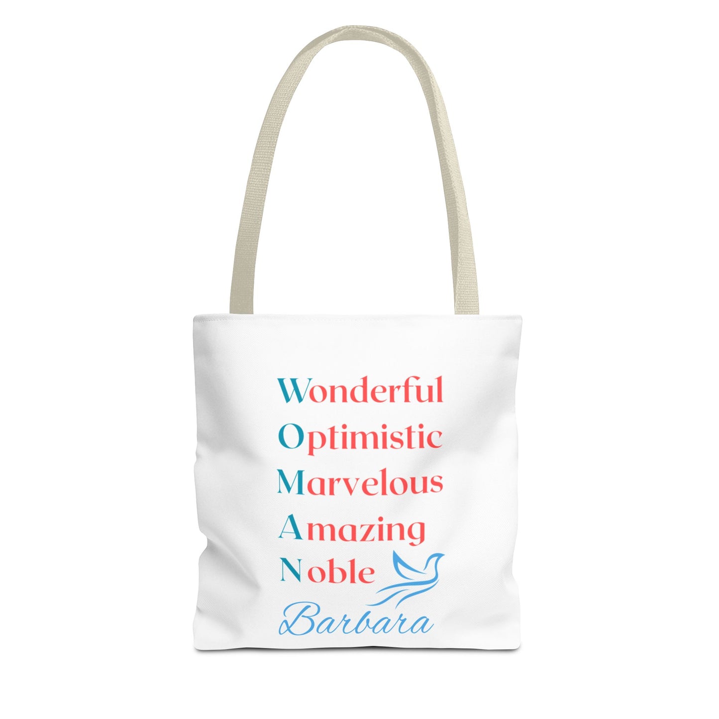 Wonderful Optimistic Marvelous Amazing Noble — WOMAN Inspirational Tote Bag