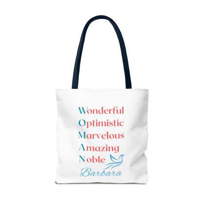 Wonderful Optimistic Marvelous Amazing Noble — WOMAN Inspirational Tote Bag