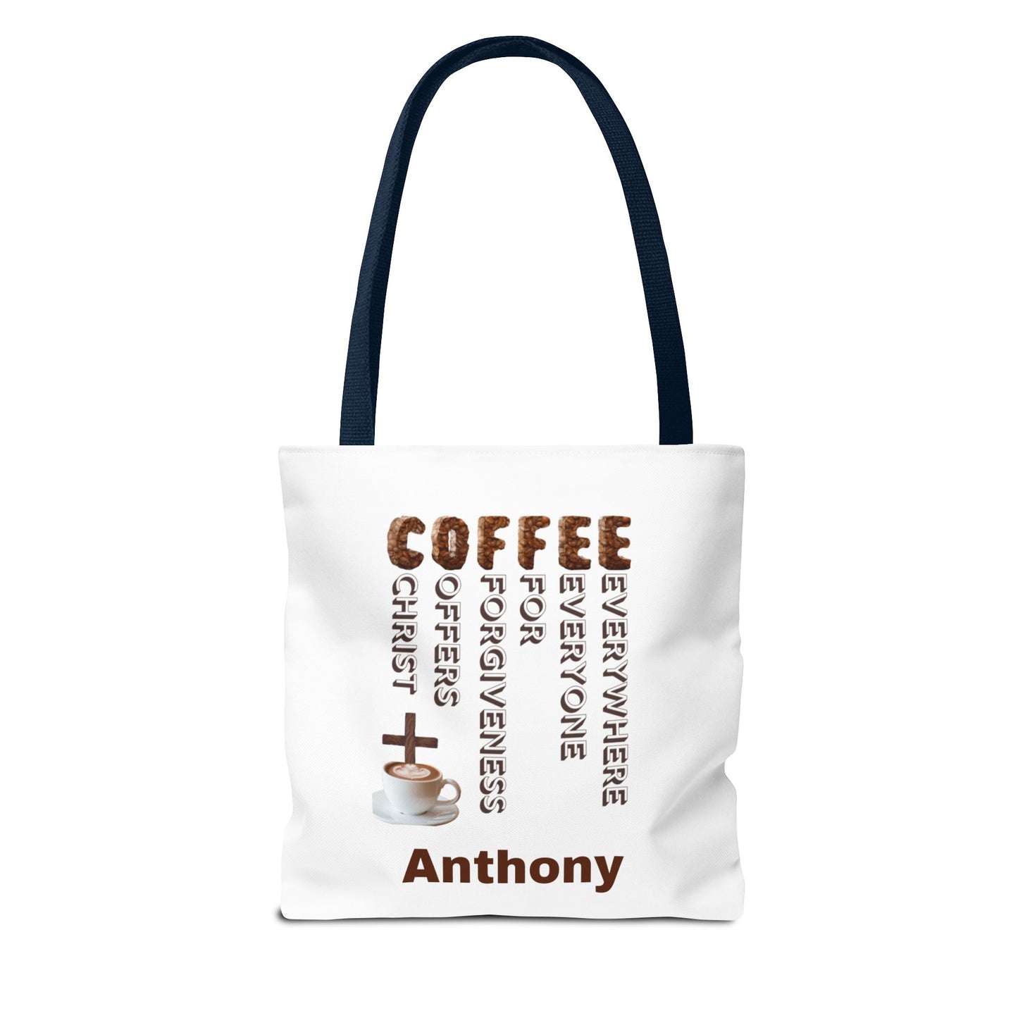 Coffee & Christ Tote Bag – Faith-Based Coffee Lover Gift