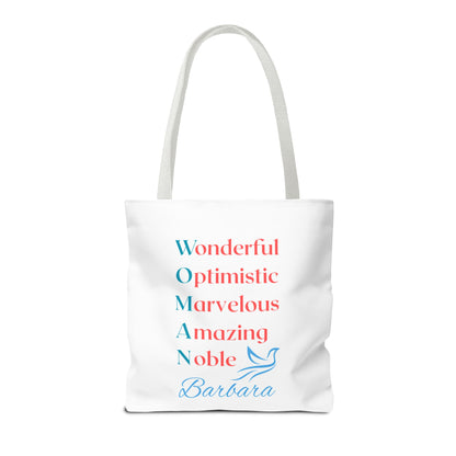 Wonderful Optimistic Marvelous Amazing Noble — WOMAN Inspirational Tote Bag