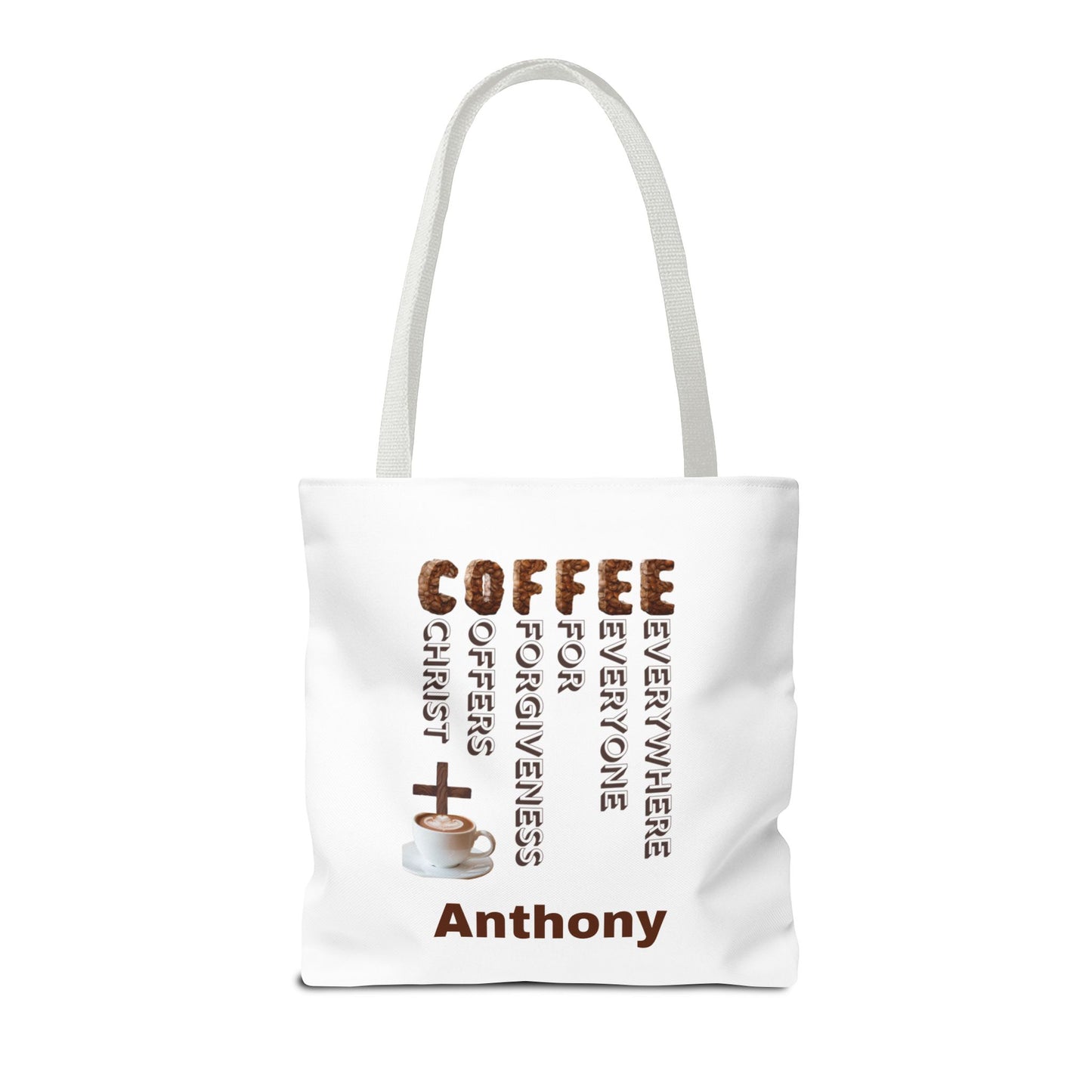 Coffee & Christ Tote Bag – Faith-Based Coffee Lover Gift