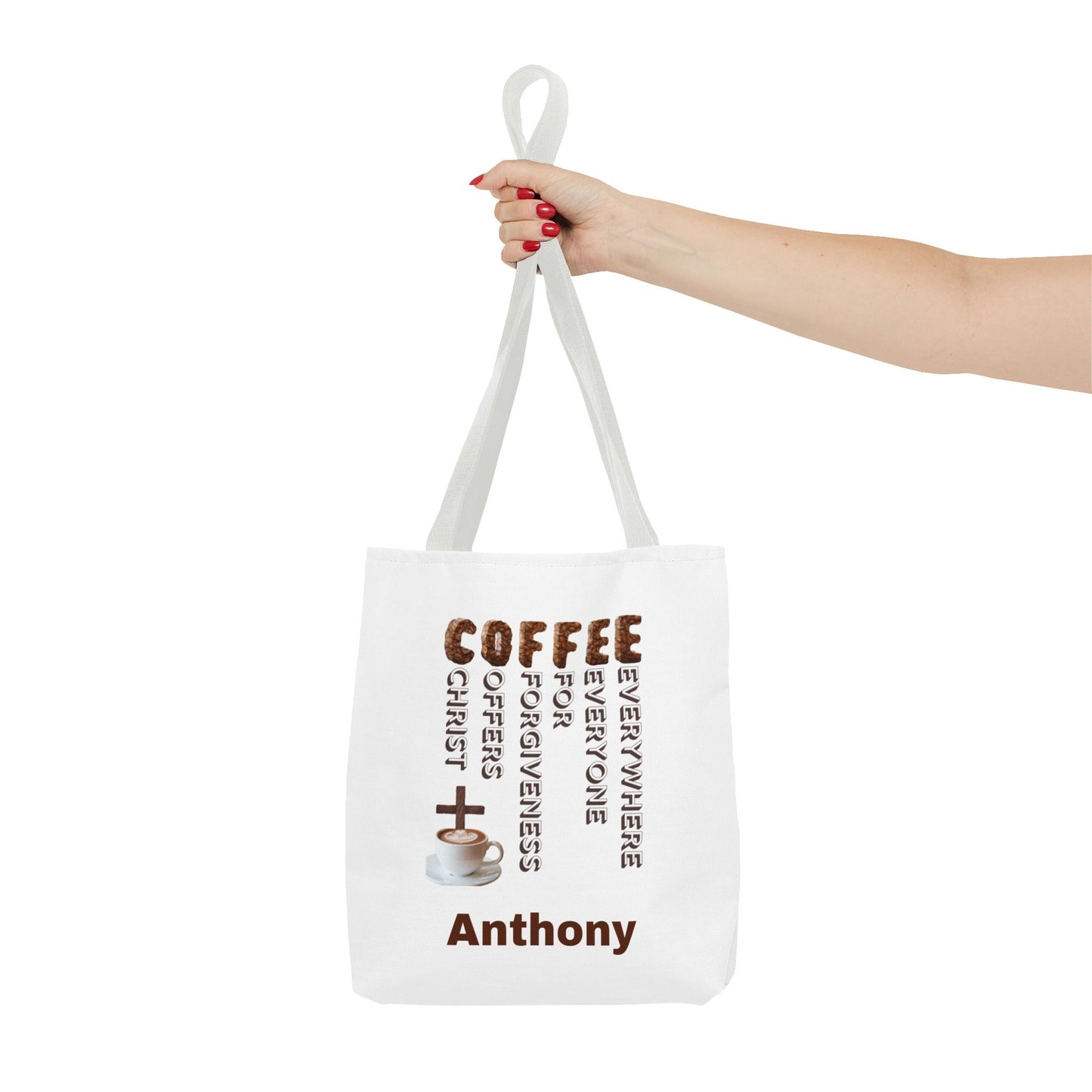 Coffee & Christ Tote Bag – Faith-Based Coffee Lover Gift