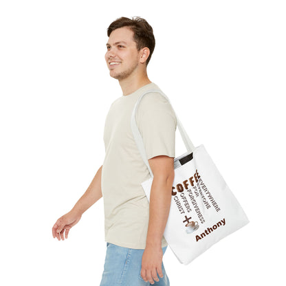Coffee & Christ Tote Bag – Faith-Based Coffee Lover Gift