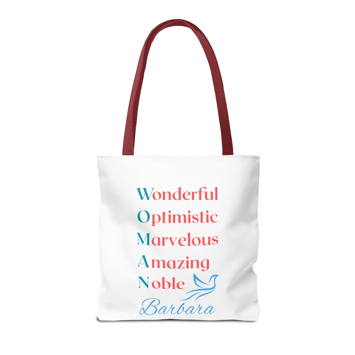 Wonderful Optimistic Marvelous Amazing Noble — WOMAN Inspirational Tote Bag