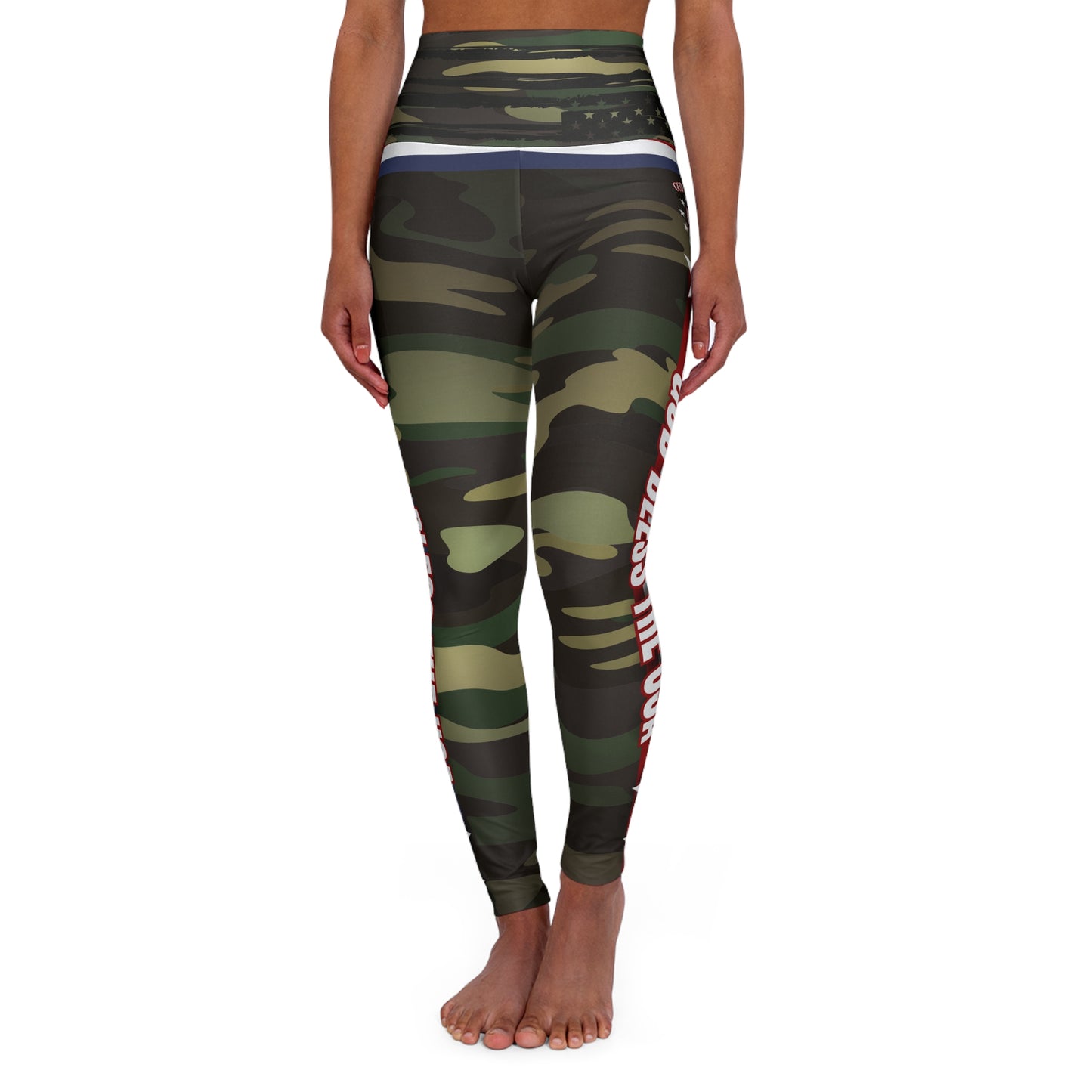 (TOP SELLER 🔥) God Bless the USA Leggings Cameo V2
