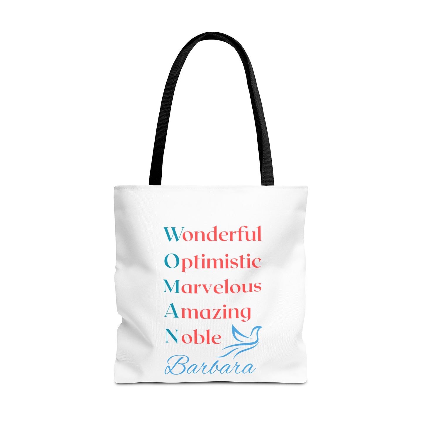 Wonderful Optimistic Marvelous Amazing Noble — WOMAN Inspirational Tote Bag