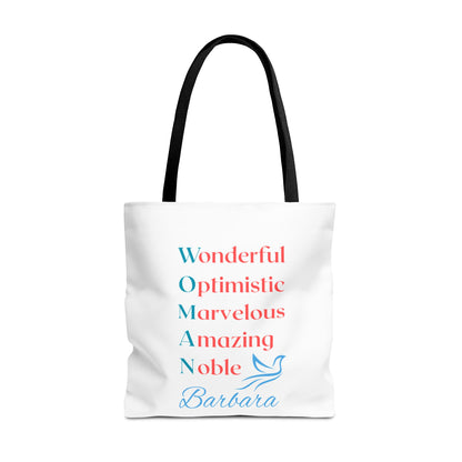 Wonderful Optimistic Marvelous Amazing Noble — WOMAN Inspirational Tote Bag