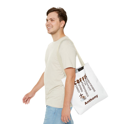 Coffee & Christ Tote Bag – Faith-Based Coffee Lover Gift