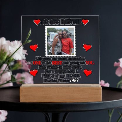 To My Bestie Acrylic Square Plaque