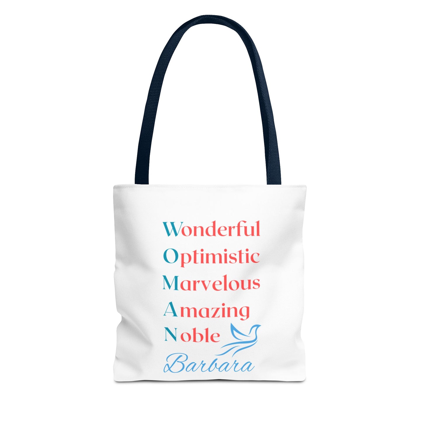 Wonderful Optimistic Marvelous Amazing Noble — WOMAN Inspirational Tote Bag