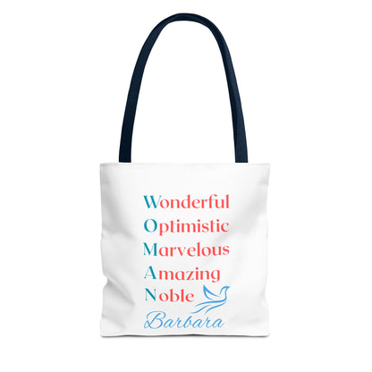 Wonderful Optimistic Marvelous Amazing Noble — WOMAN Inspirational Tote Bag