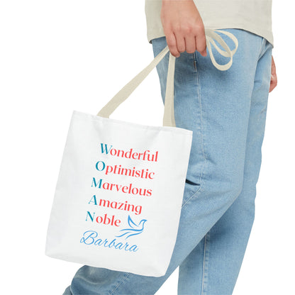 Wonderful Optimistic Marvelous Amazing Noble — WOMAN Inspirational Tote Bag