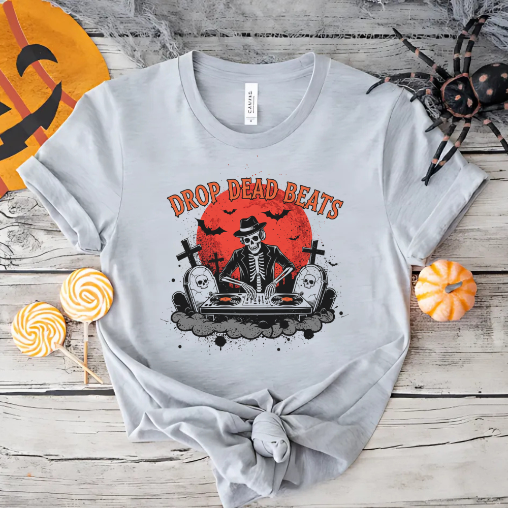 Drop Dead Beats DJ Skeleton Shirt