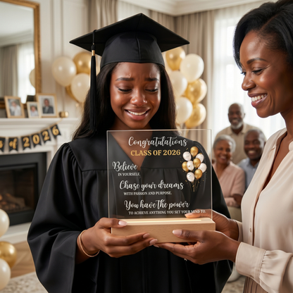 Congratulations Class of 2026 Acrylic Plaque – Graduation Keepsake