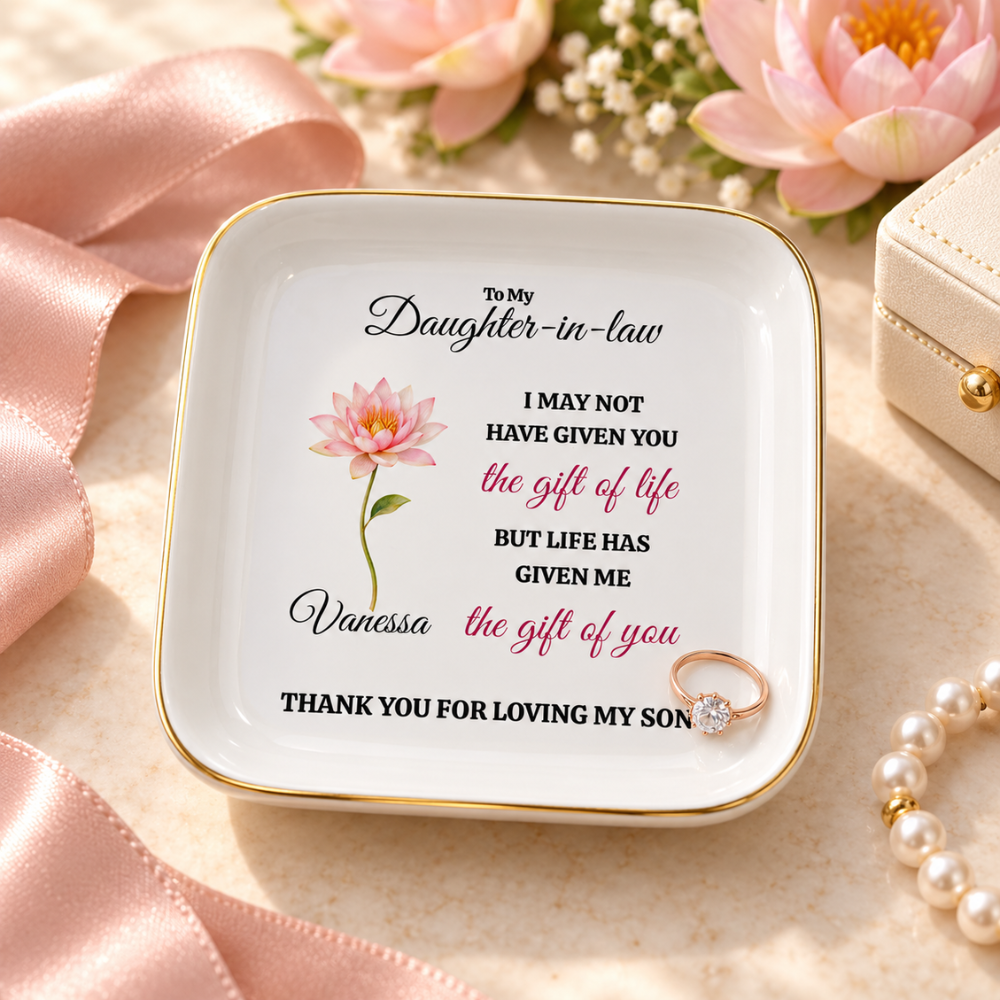 Personalized Daughter-in-Law Jewelry Dish – Gift from Mother-in-Law