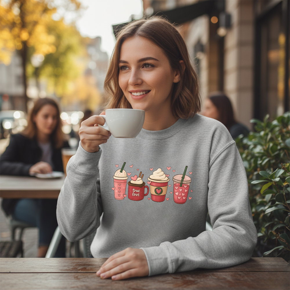 (ALMOST SOLD OUT🔥) Valentine Drinks Sweatshirt 🎁