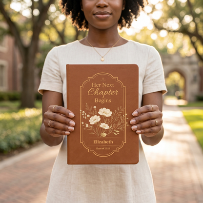 (TOP SELLER 🔥) Personalized Graduation Journal for Her – Her Next Chapter Begins | Class of 2026 Gift