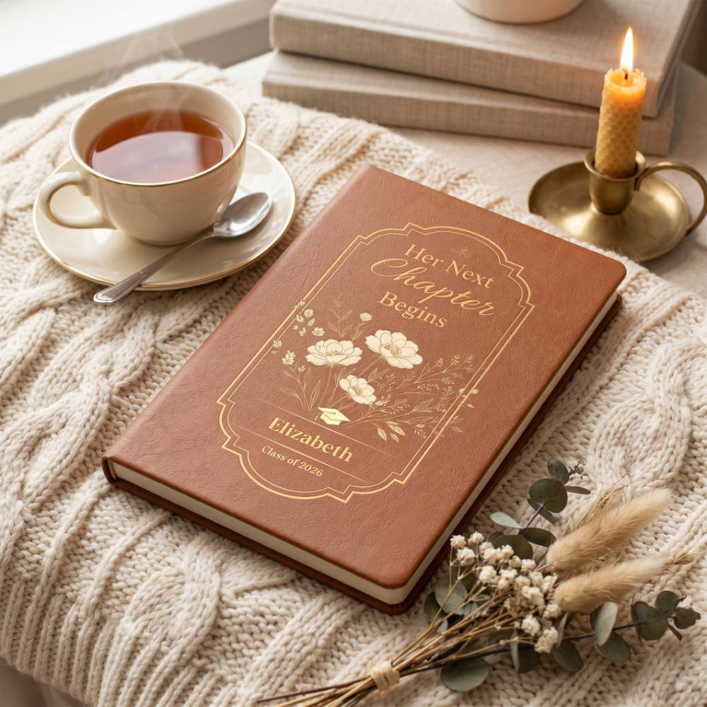 (TOP SELLER 🔥) Personalized Graduation Journal for Her – Her Next Chapter Begins | Class of 2026 Gift