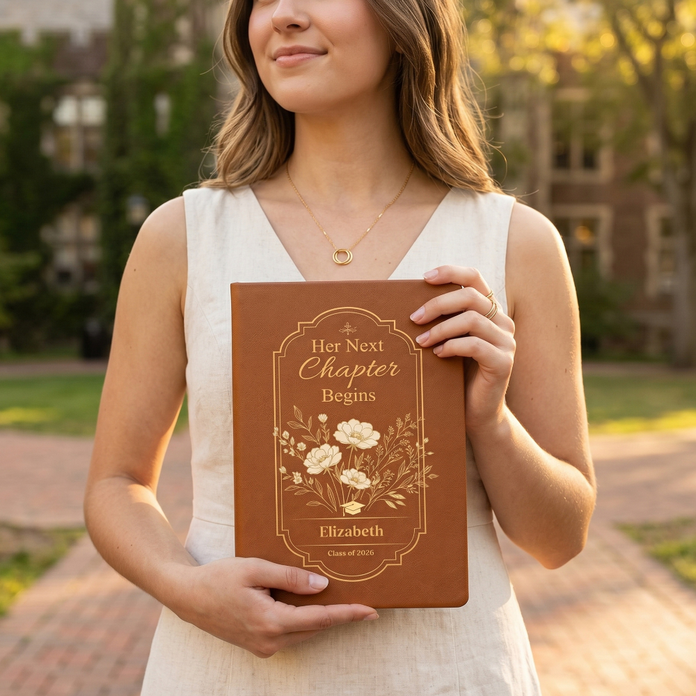 (TOP SELLER 🔥) Personalized Graduation Journal for Her – Her Next Chapter Begins | Class of 2026 Gift