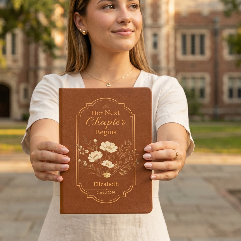 (TOP SELLER 🔥) Personalized Graduation Journal for Her – Her Next Chapter Begins | Class of 2026 Gift