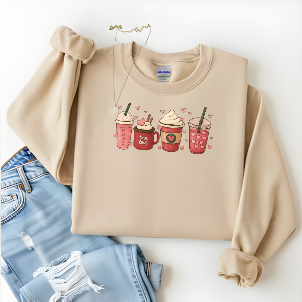 (ALMOST SOLD OUT🔥) Valentine Drinks Sweatshirt 🎁
