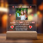 To My Bestie Personalized Photo & Year Acrylic Square Plaque