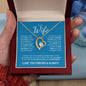 To My Wife (Blue Card) | I Love You Forever & Always | Forever Love Necklace - Gift for Soulmate
