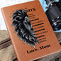 My Son | Braver, Stronger, Smarter and Loved | Graphic Leather Journal - ALL4THEGIFTOFIT