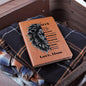My Son | Braver, Stronger, Smarter and Loved | Graphic Leather Journal - ALL4THEGIFTOFIT