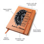 My Son | Braver, Stronger, Smarter and Loved | Graphic Leather Journal - ALL4THEGIFTOFIT
