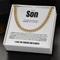 To My Son | I Closed My Eyes | Cuban Link Chain